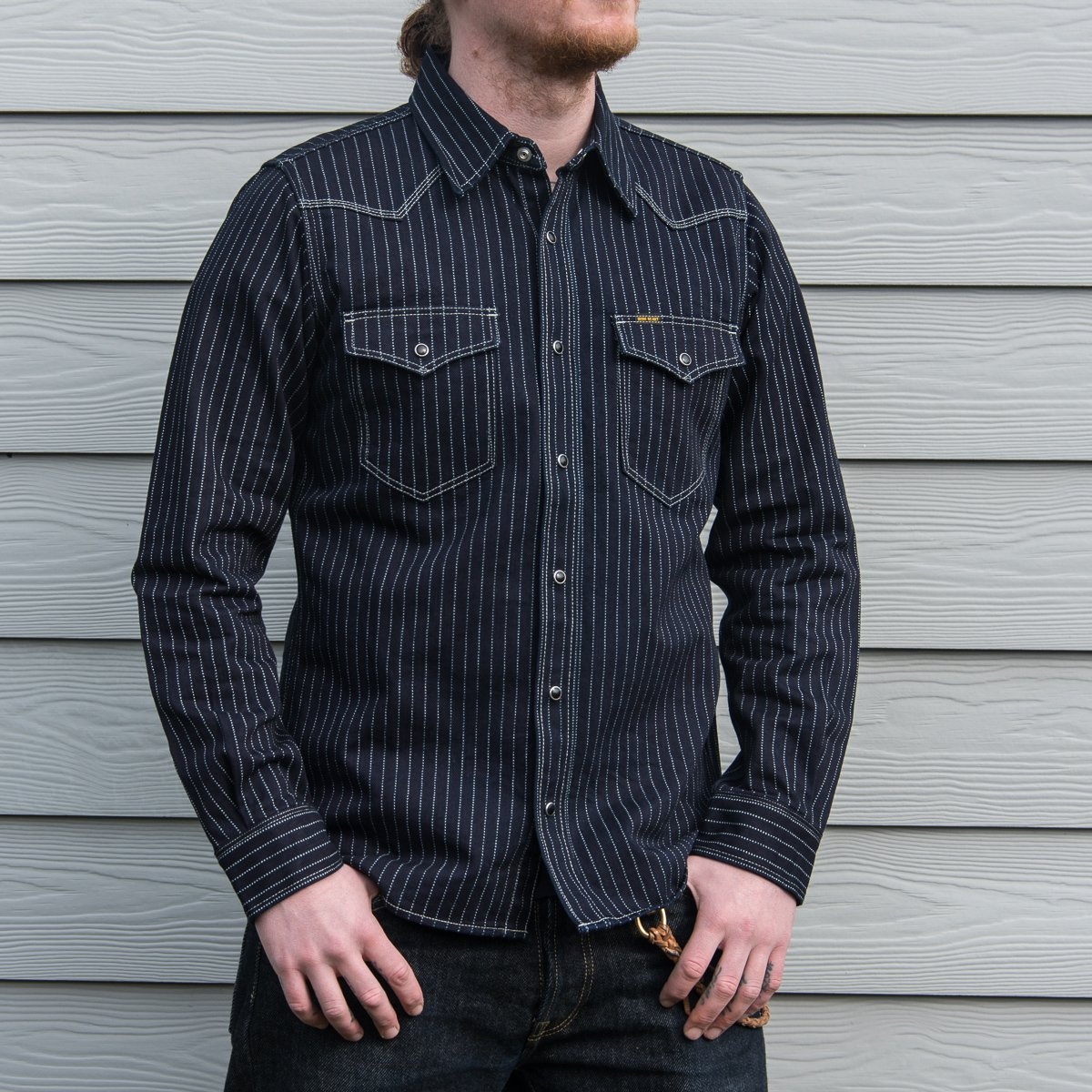 IHSH-62-IND 12oz Wabash Western Shirt - Indigo - 4