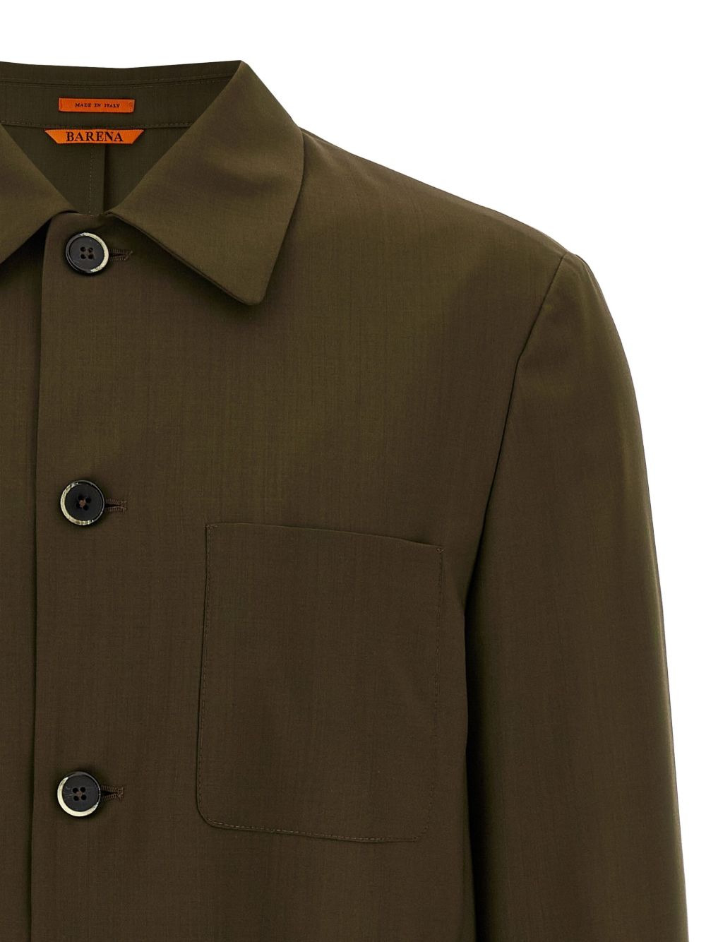 button-cuffed wool overshirt - 3