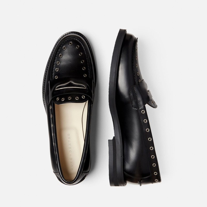 Wilde Silver Rivet Penny Loafer - Women's 5