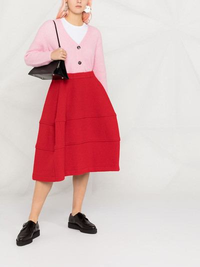 Comme Des Garçons chunky tiered a-line skirt outlook