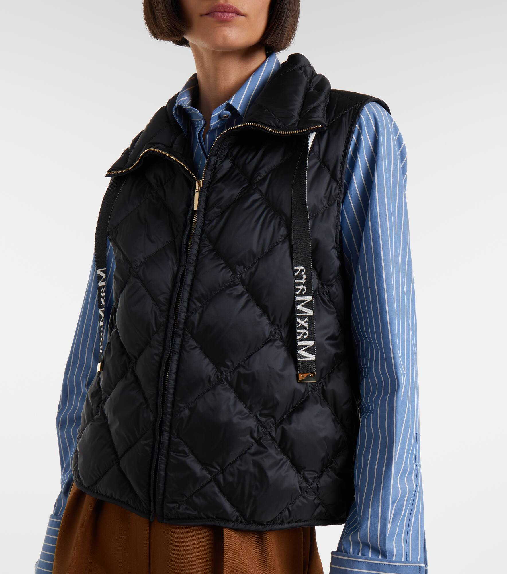 Tregic quilted zip-up vest - 6