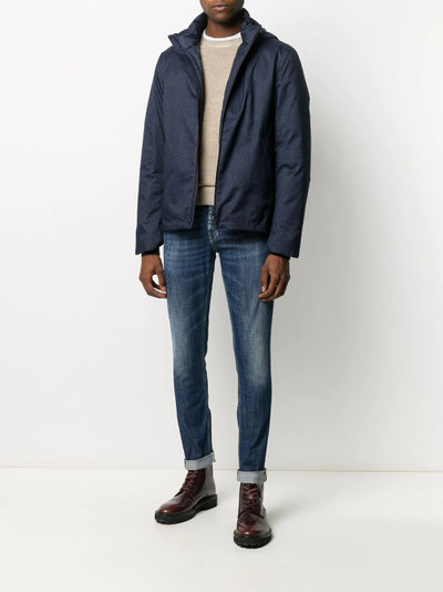 Herno hooded zip-up jacket outlook