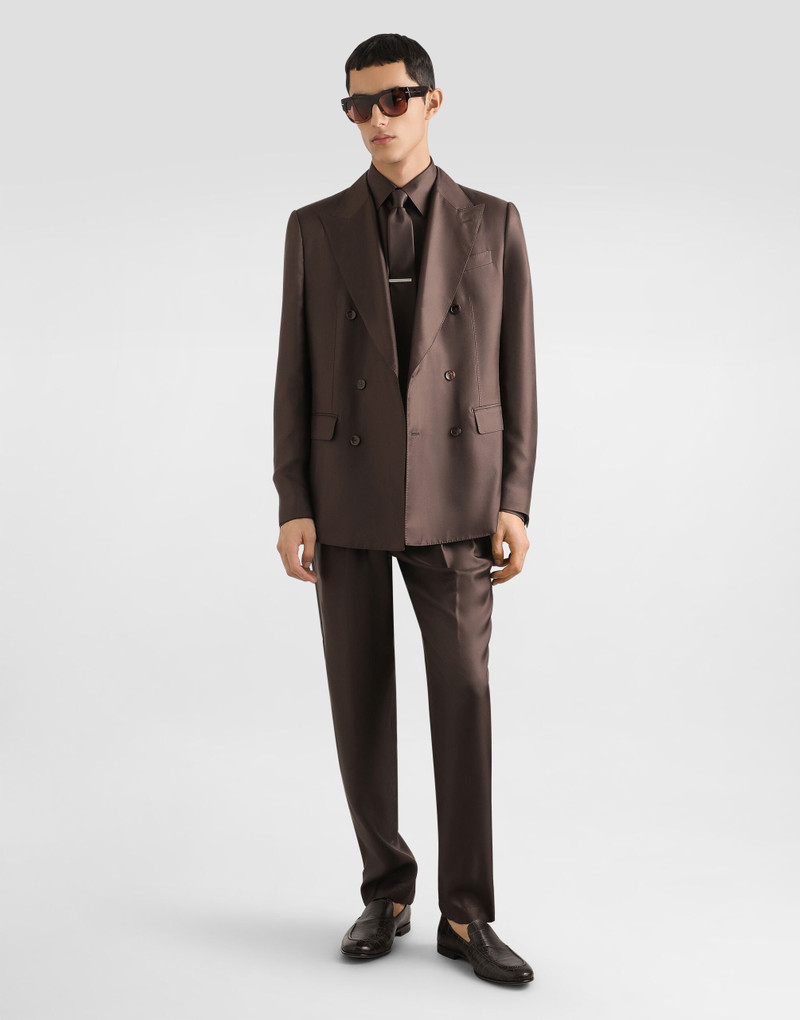 Dolce & Gabbana Sicilia light double-breasted silk twill jacket outlook