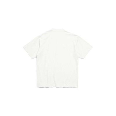 BALENCIAGA Men's Loop Sports Icon T-shirt Medium Fit in White outlook