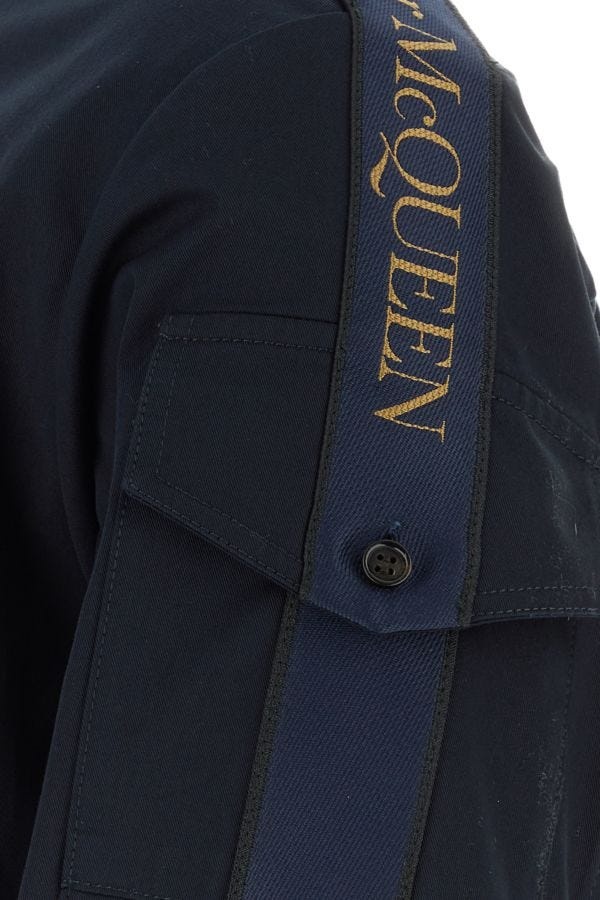 Alexander McQueen Midnight blue oxford shirt
