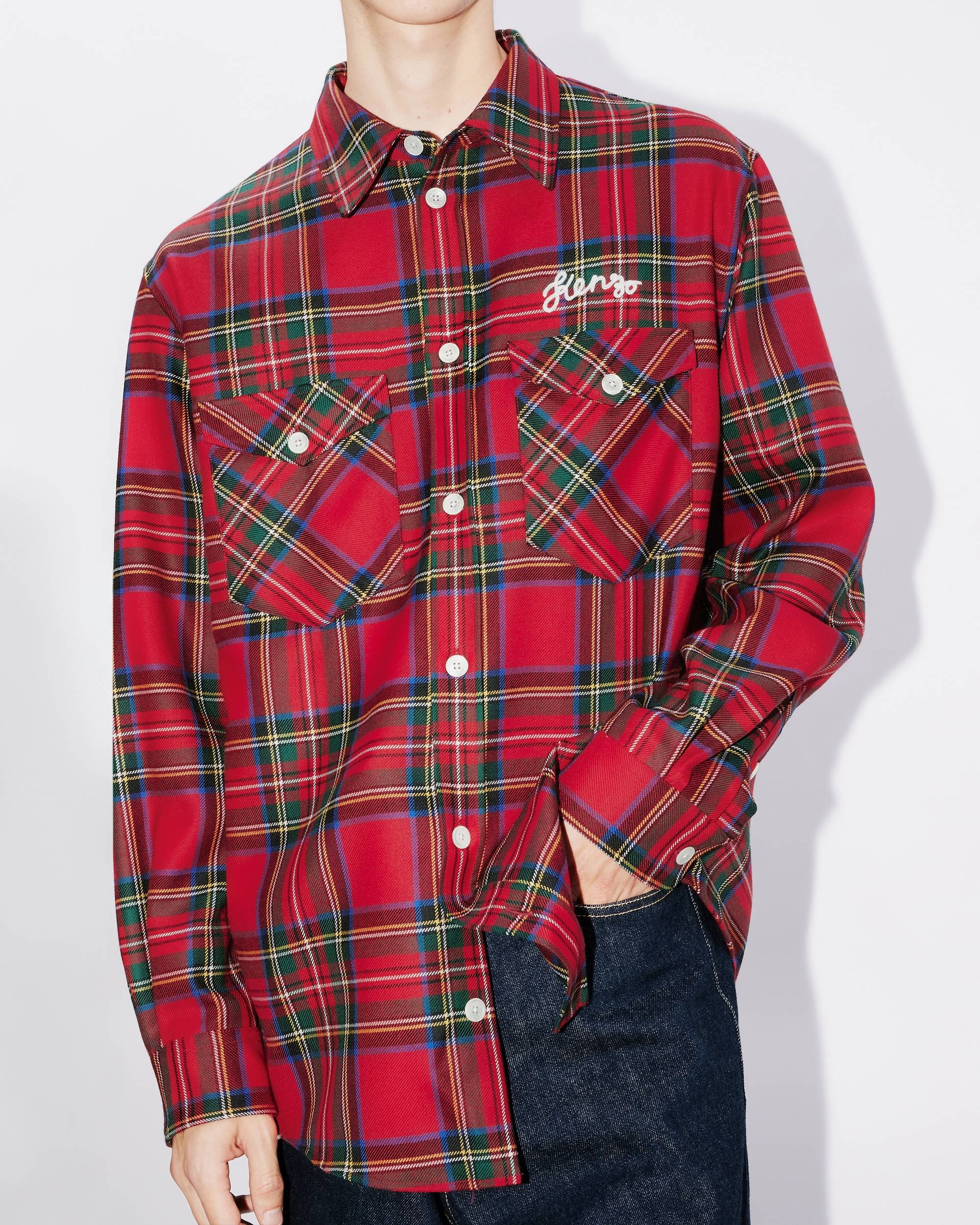 Checked military jacket - 8
