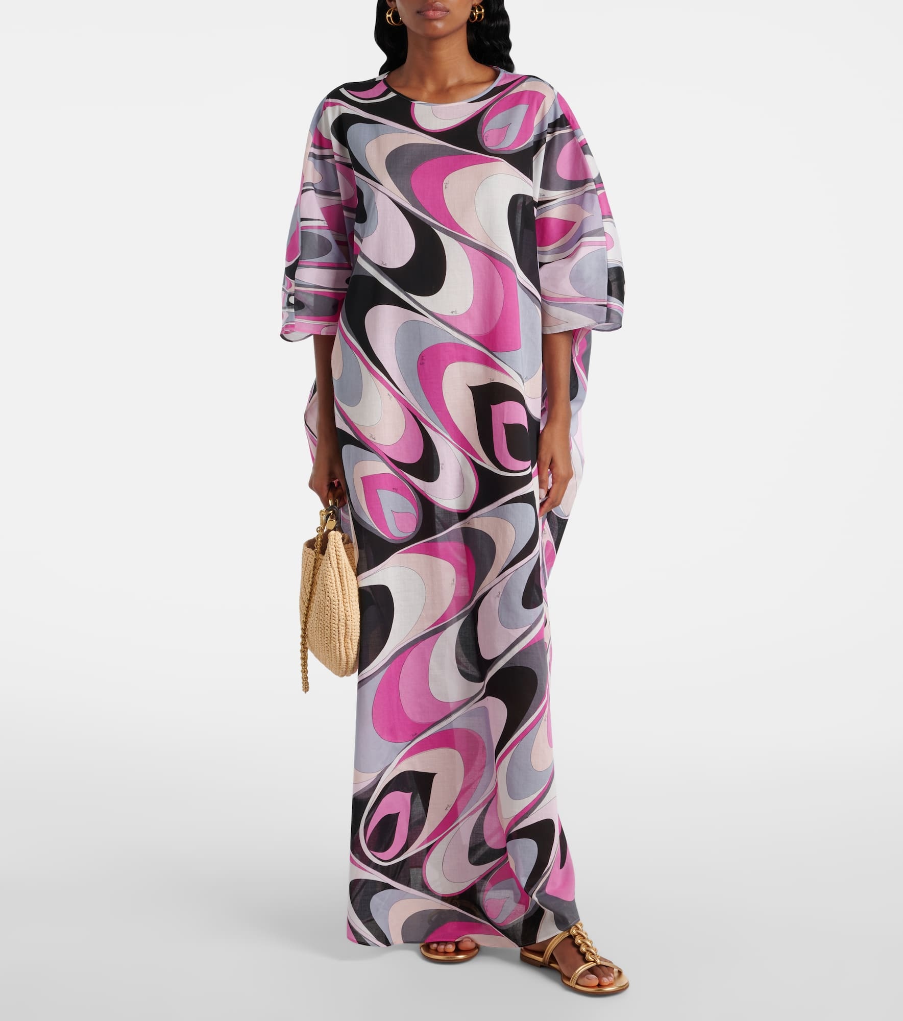 Onde cotton muslin kaftan - 2