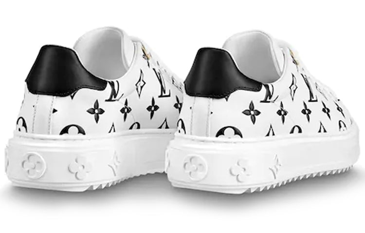 (WMNS) LOUIS VUITTON LV Time Out Sneakers Black/White 1A87NF - 4