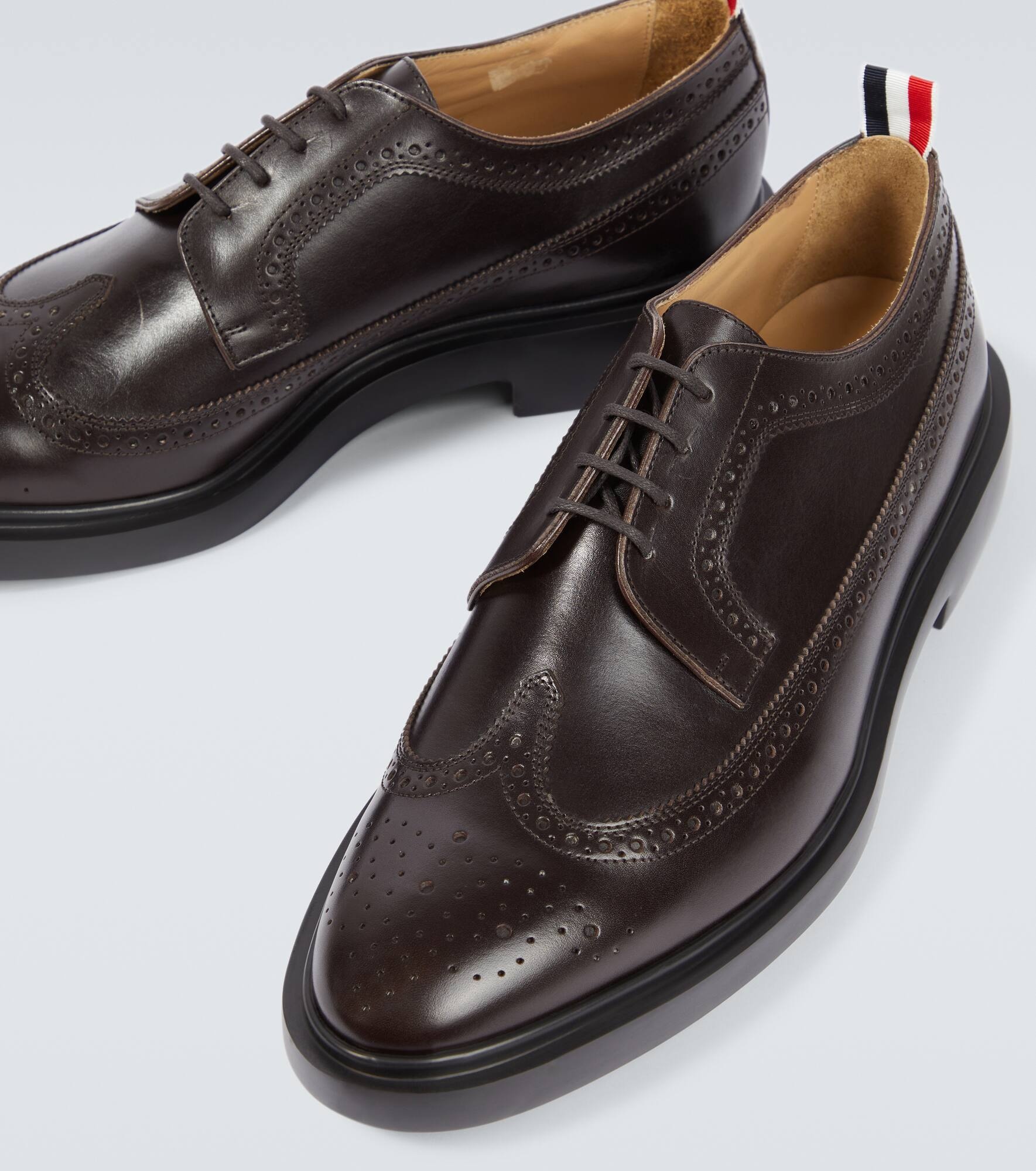 Longwing leather derby shoes - 3