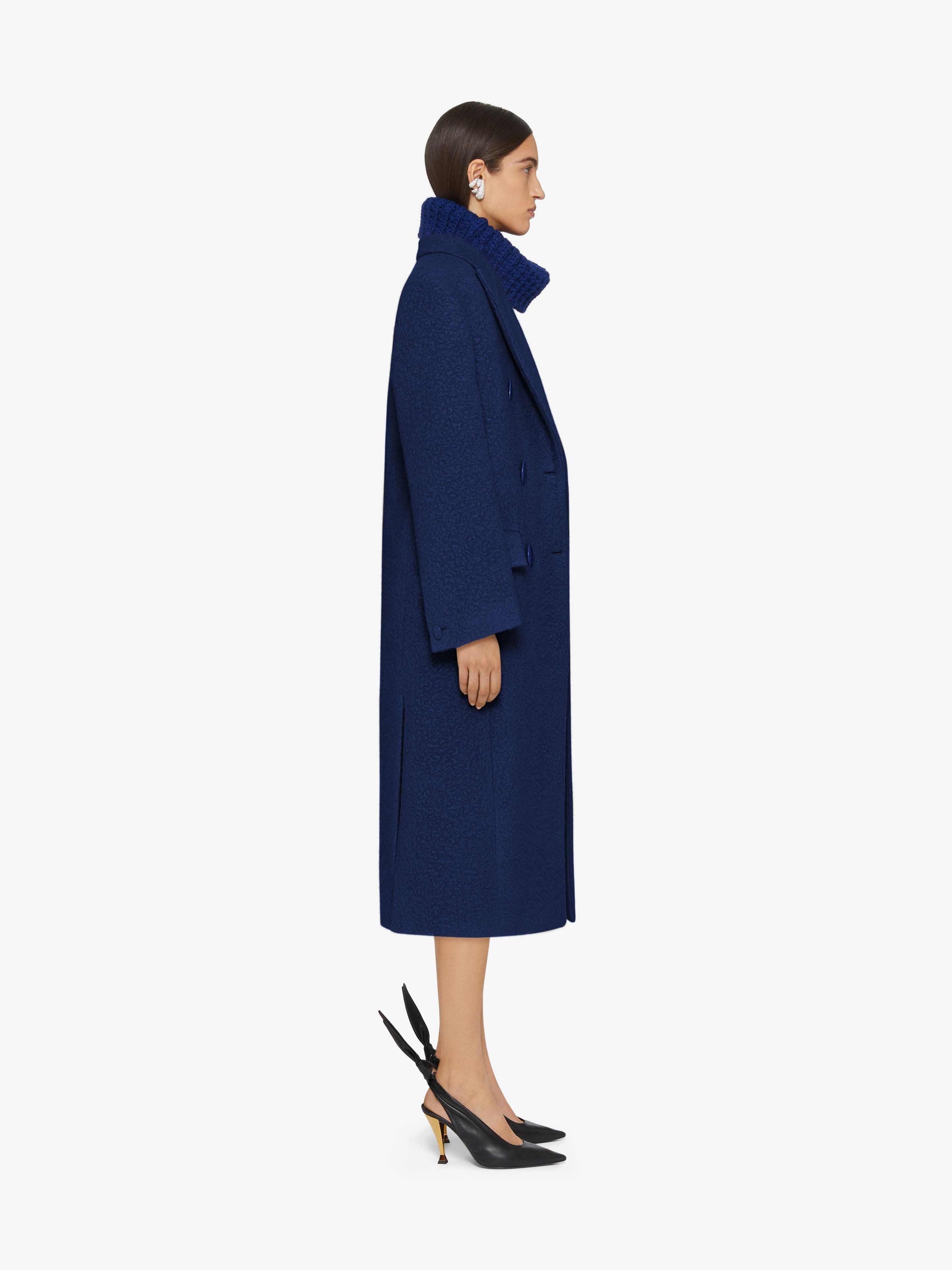 COAT IN ALPACA BOUCLETTE WOOL - 3