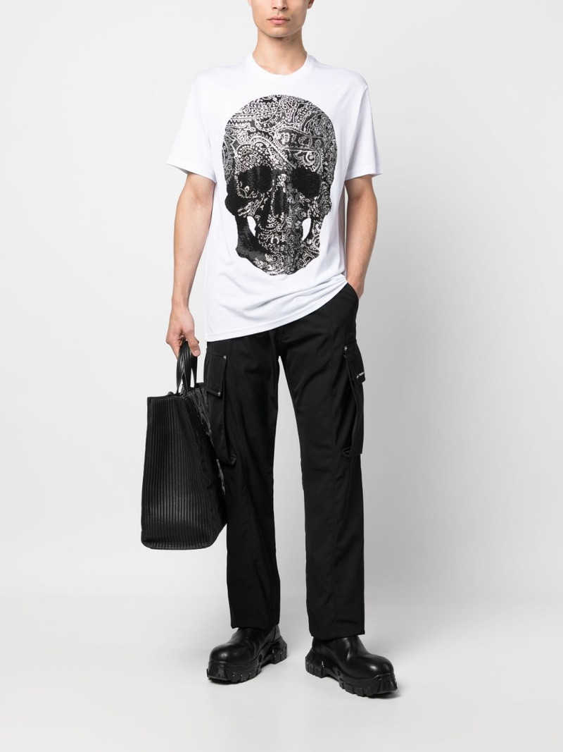 PHILIPP PLEIN skull-print cotton T-shirt outlook
