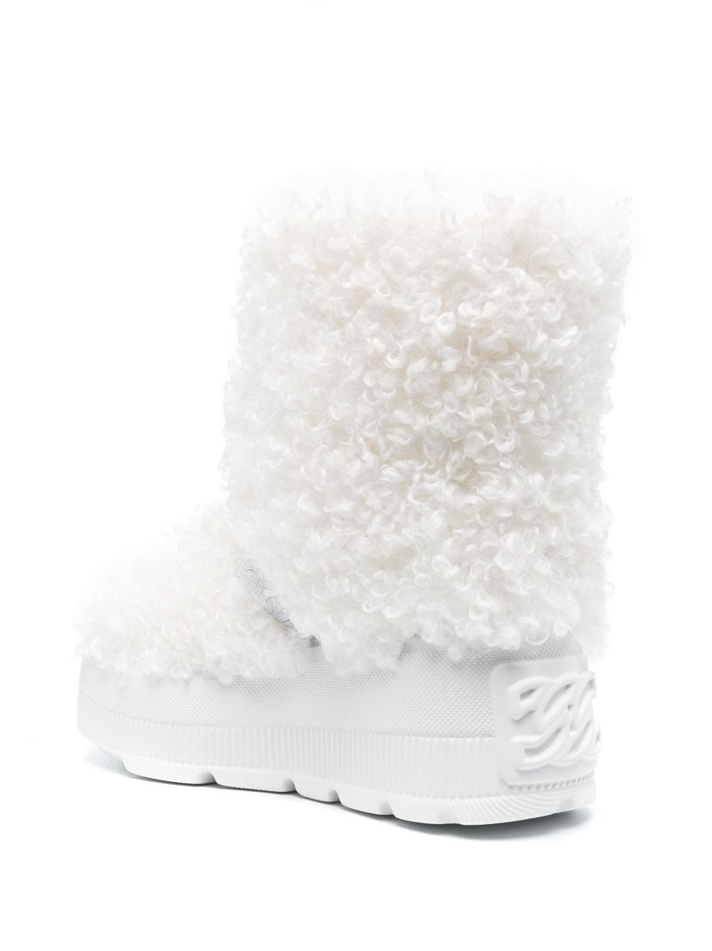 buckled faux-fur boots - 3