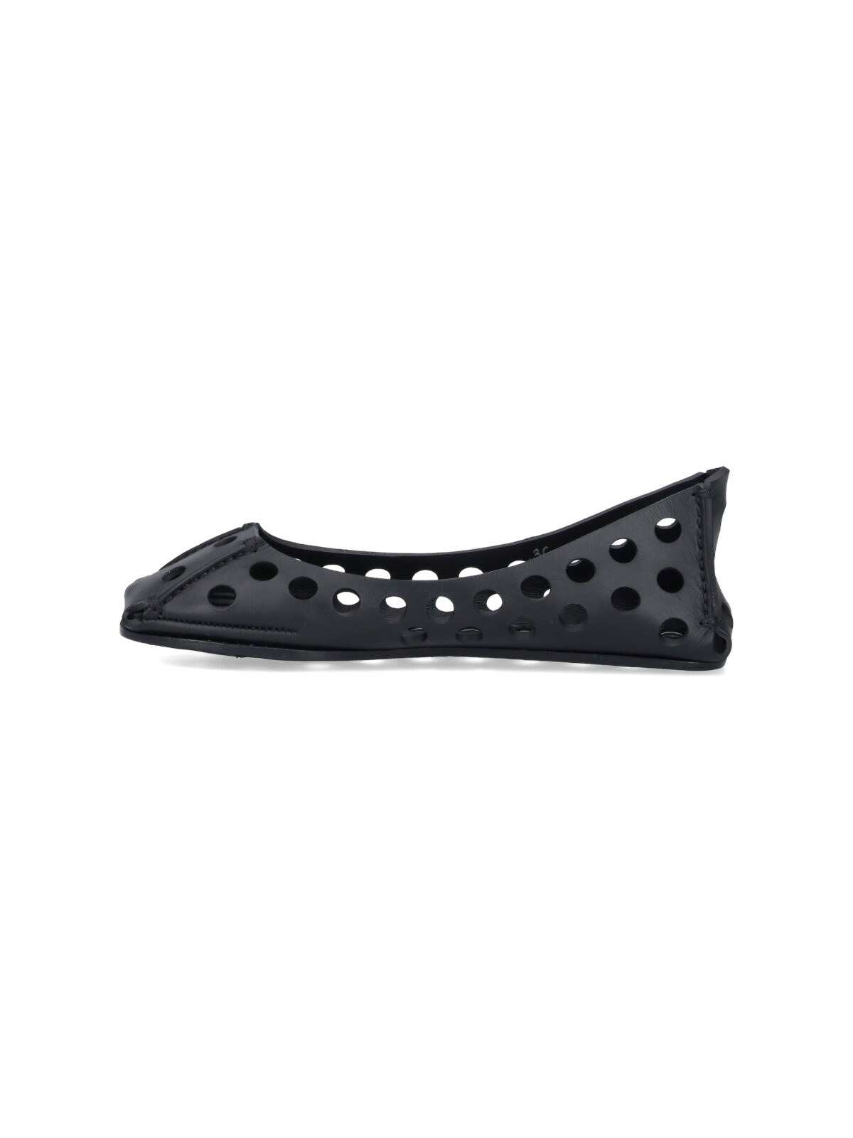 LEATHER BALLET FLATS - 3