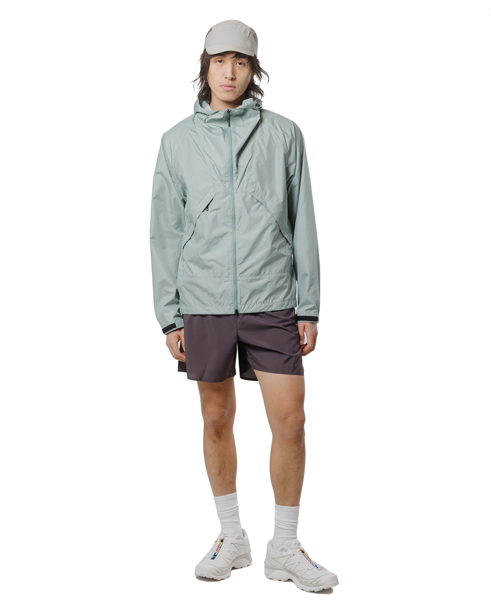 Rip-stop Hooded Jacket Mist Green - 4