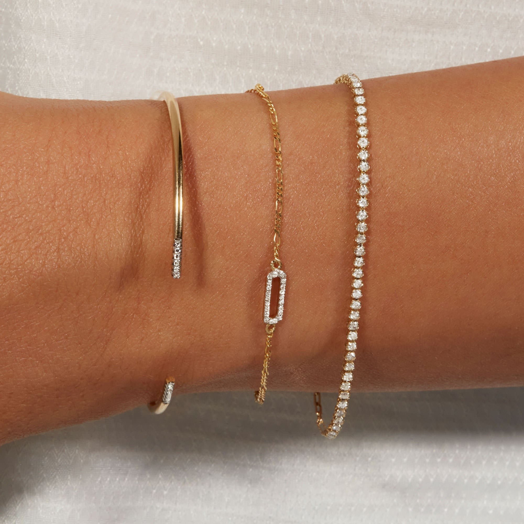 Drop Shot Diamond Tennis Bracelet - 5