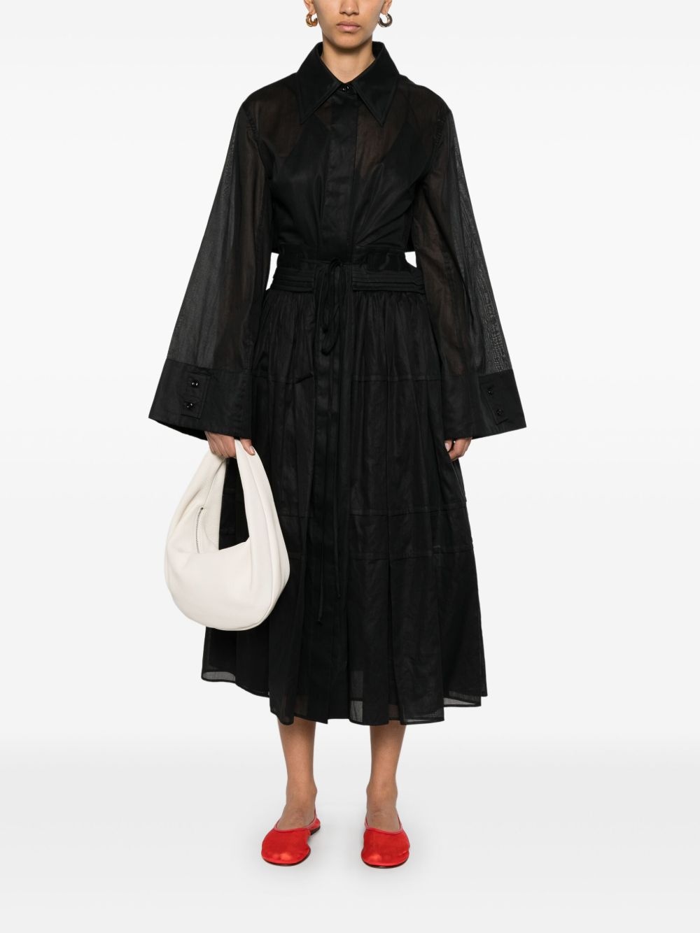 cotton midi dress - 2
