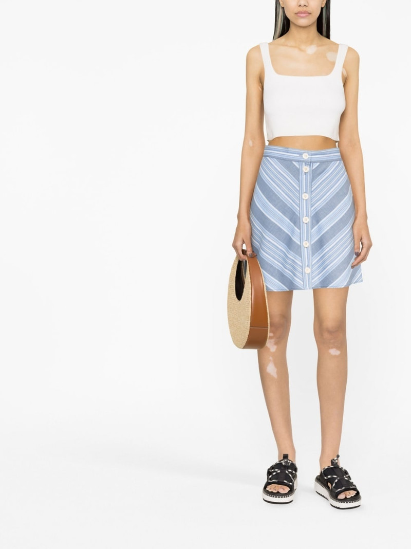 See by Chloé striped mini skirt outlook