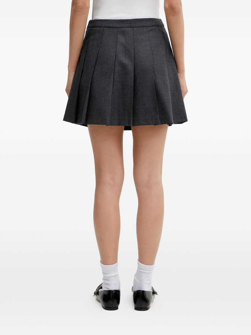 pleated embroidery mini skirt 4