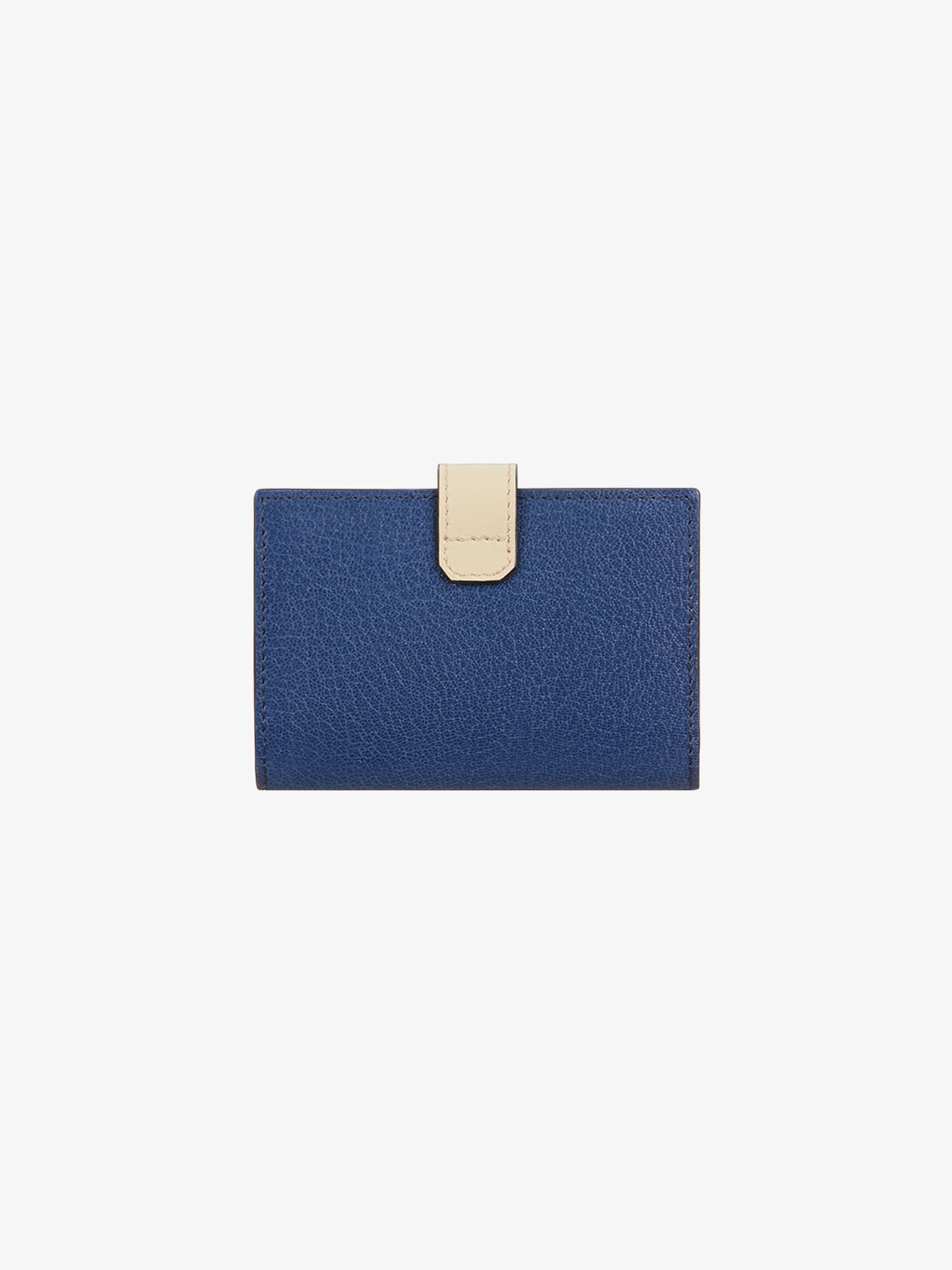 Two tone GV3 card holder in grained leather - 3