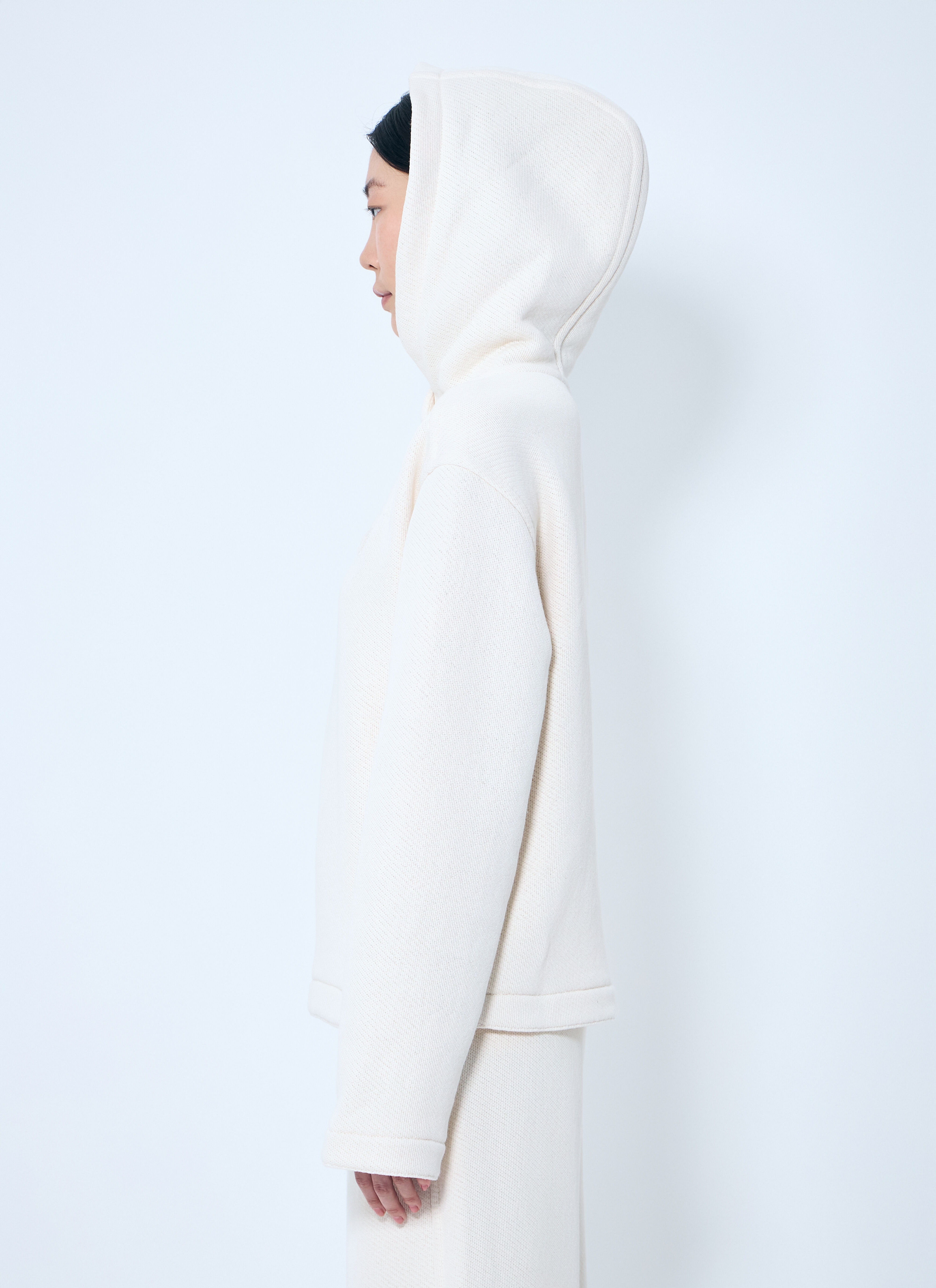 Logo Embroidery Hooded Sweatshirt - 3