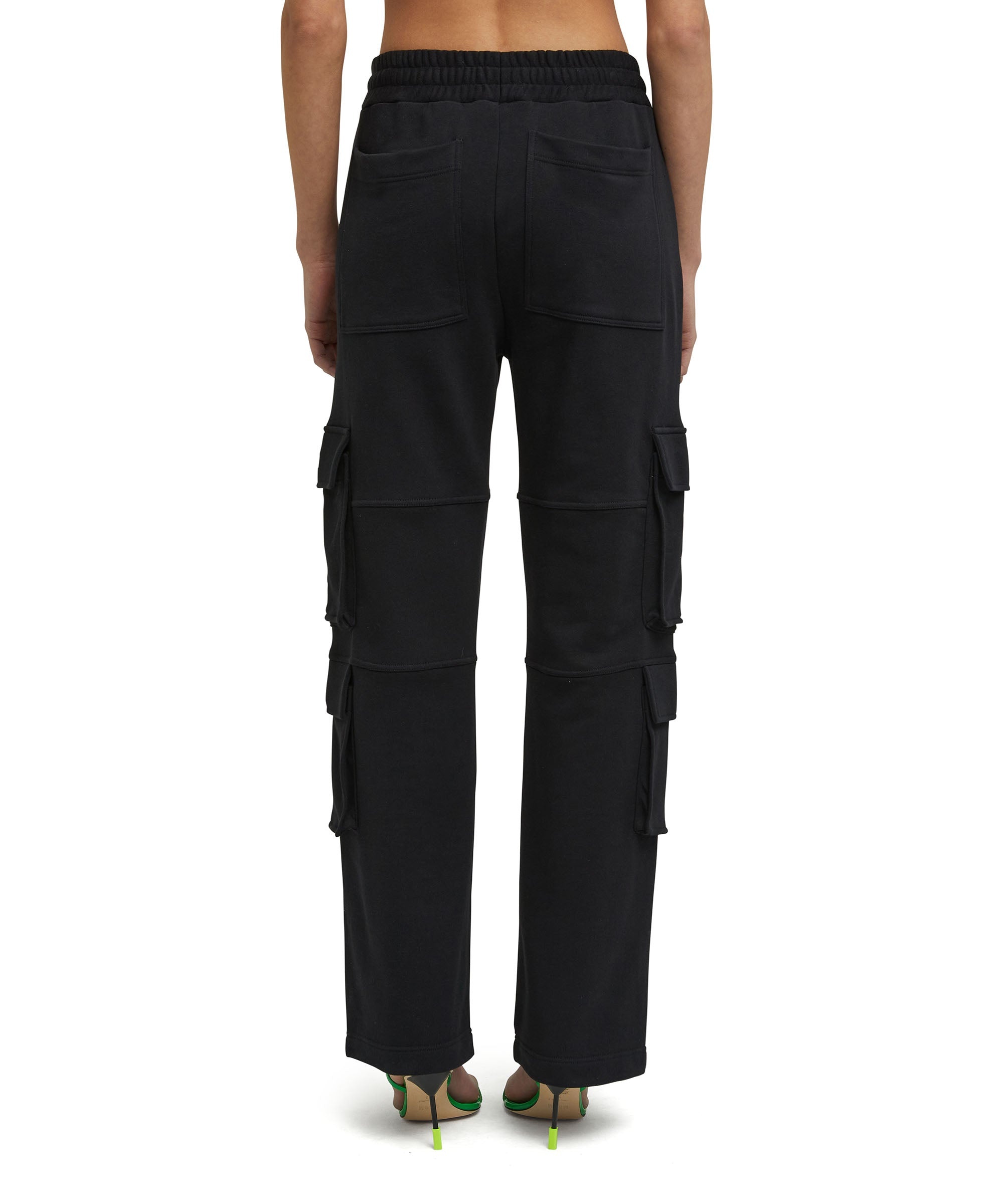 Cotton cargo joggers pants with straight legs - 4