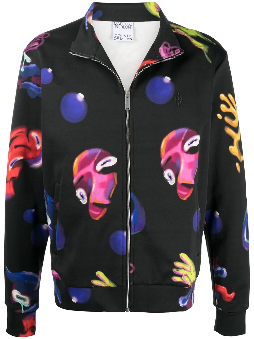 Crazy Faces print jacket - 1