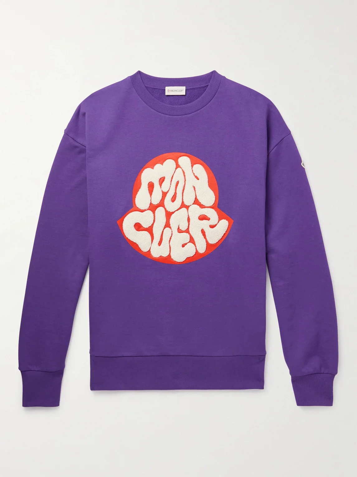 Bouclé-Trimmed Cotton-Jersey Sweatshirt - 1