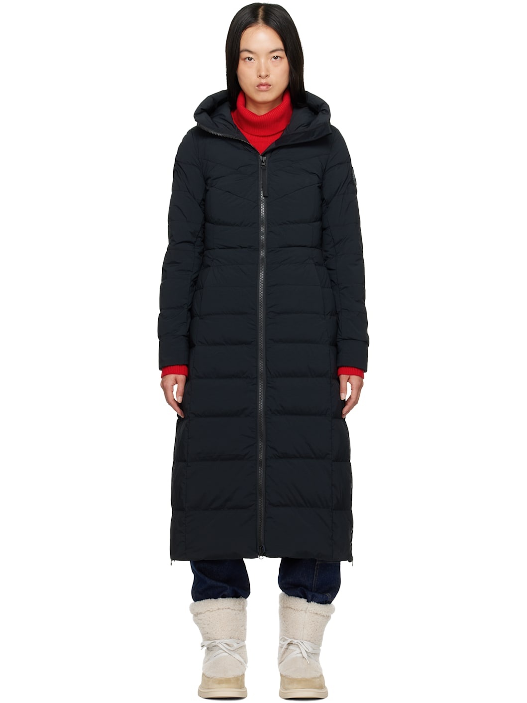 Black 'Black Label' Clair Down Coat - 1