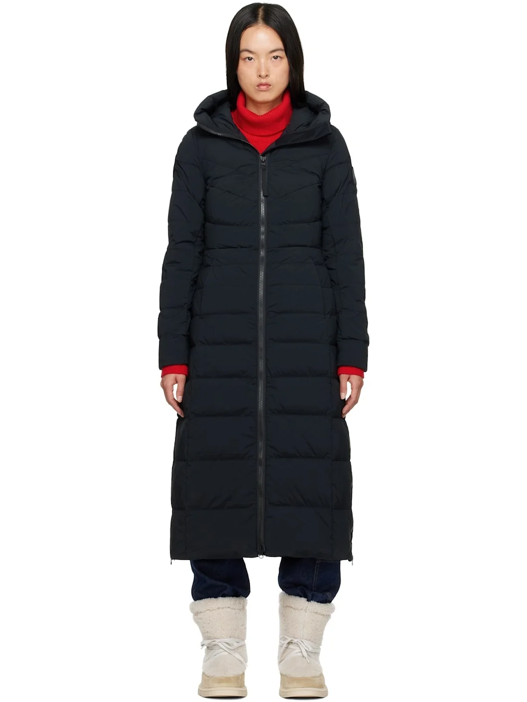 Black 'Black Label' Clair Down Coat - 1
