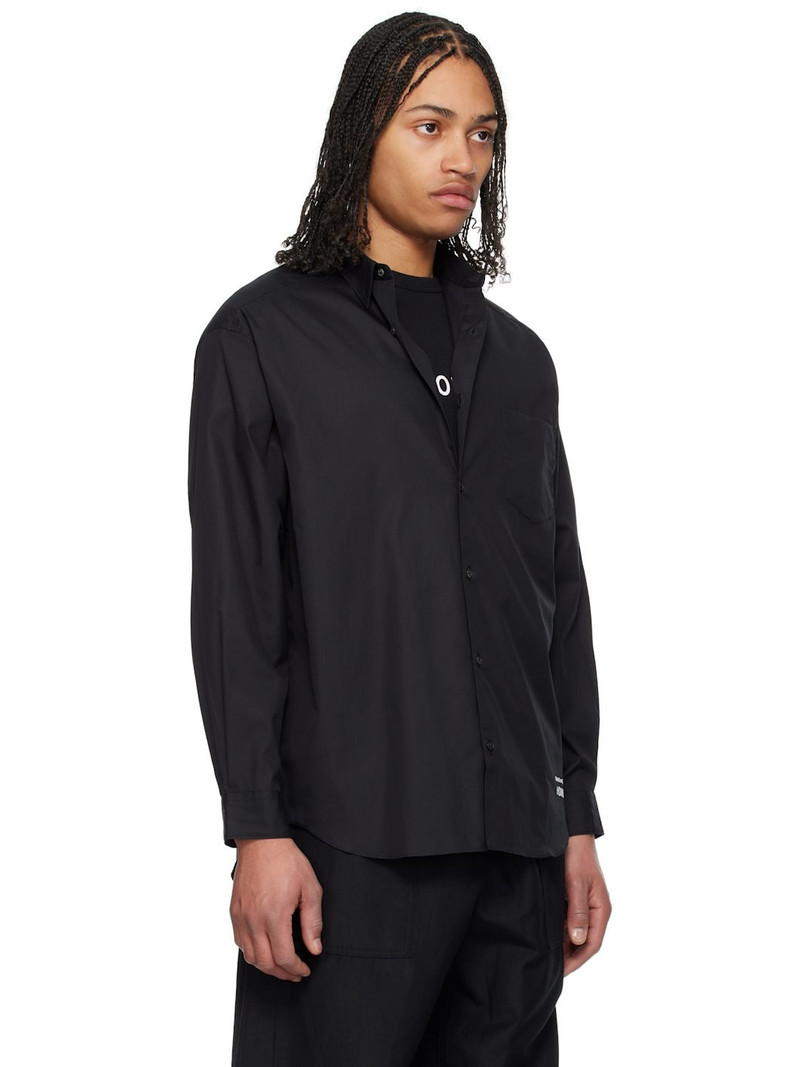 Black Cotton Broad Shirt 2