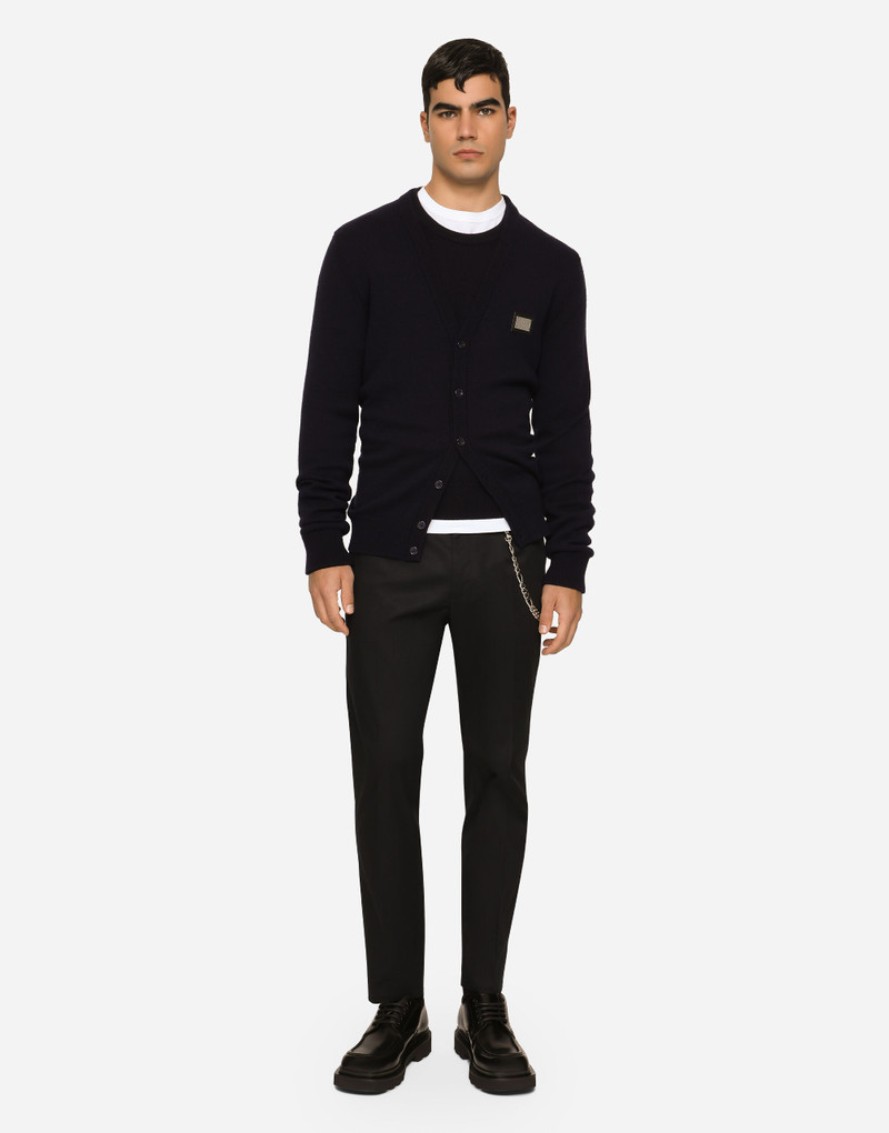 Dolce & Gabbana Cashmere and wool cardigan with branded tag outlook