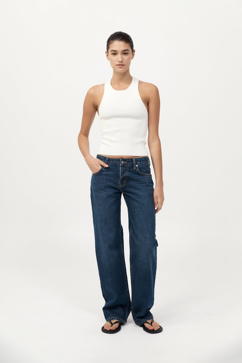 90s Low Rise Jeans - Dark Indigo 2