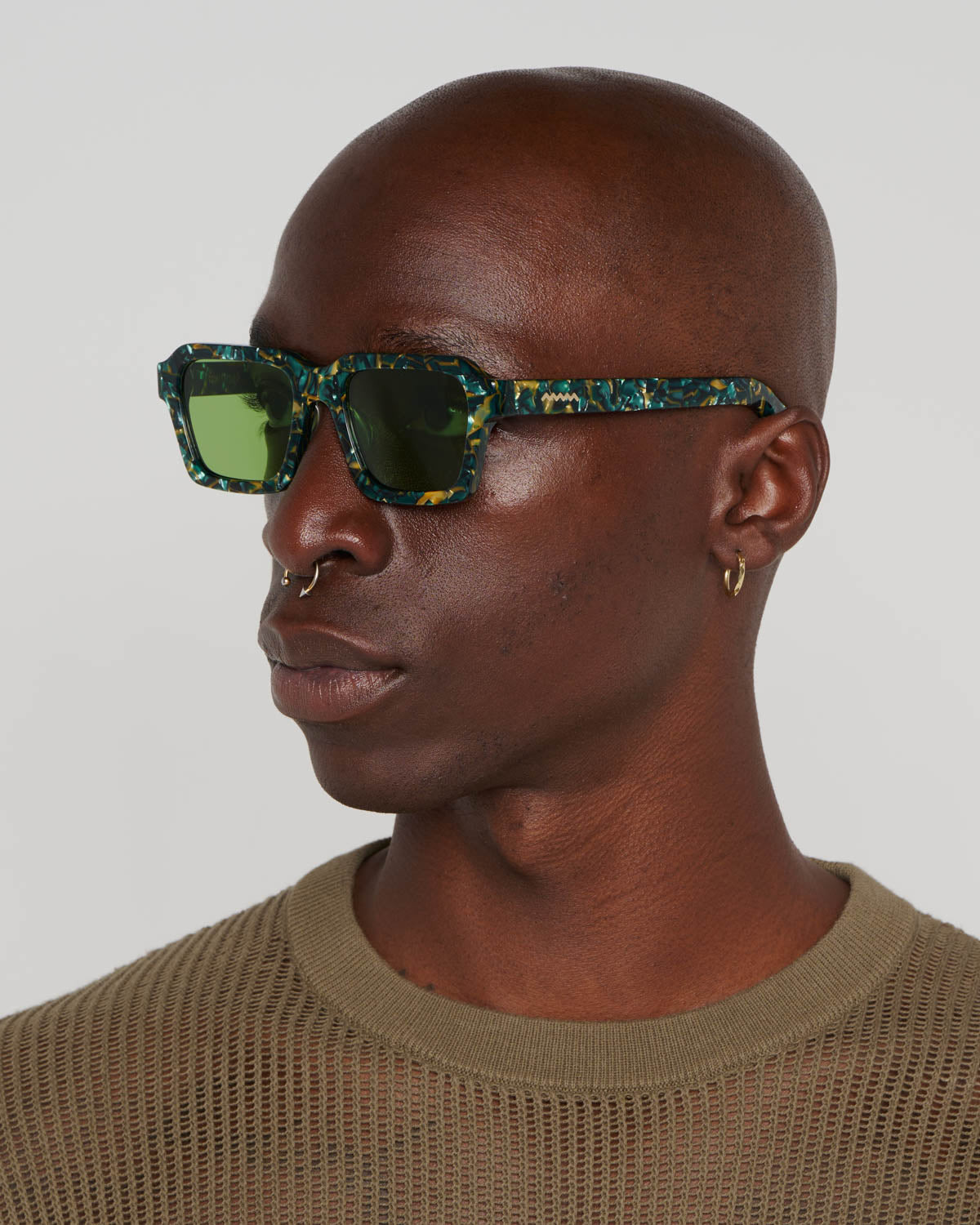 Staunton Post Modern Primitive Eye Protection - Green Granite/Green - 4