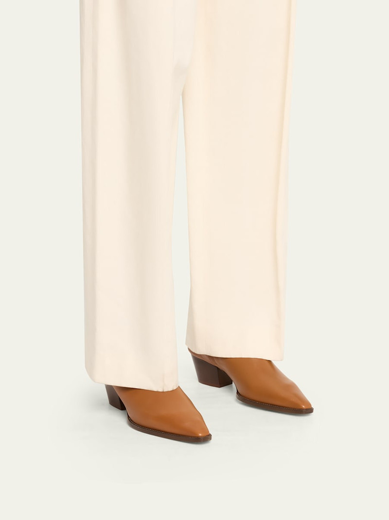 Manolo Blahnik Aliera Leather Booties outlook