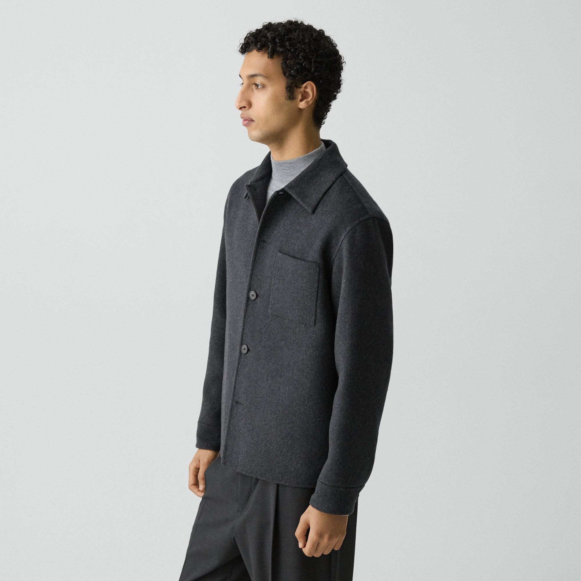 Overshirt in Double-Face Wool-Cashmere - 3