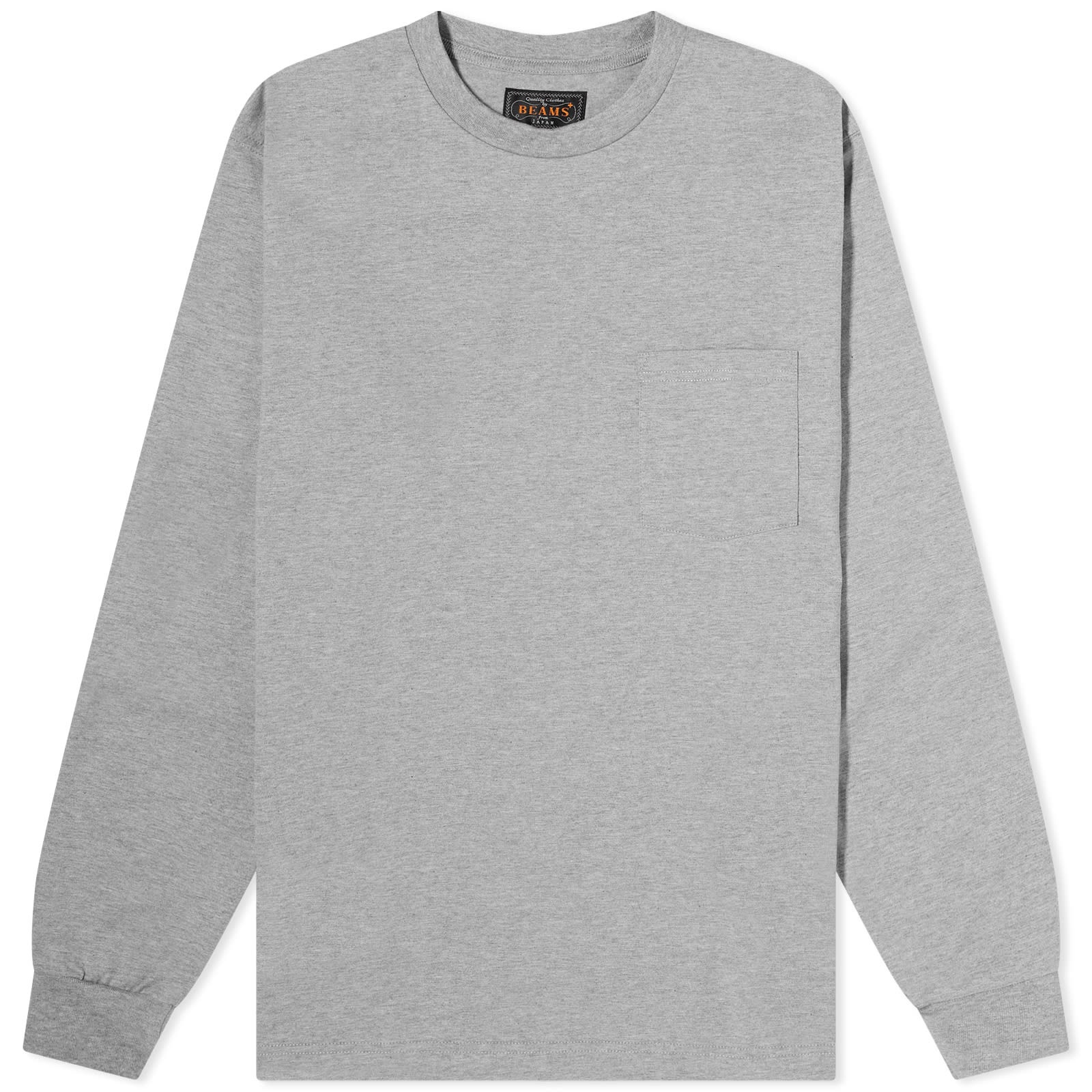 Beams Plus Long Sleeve Pocket T-Shirt - 1