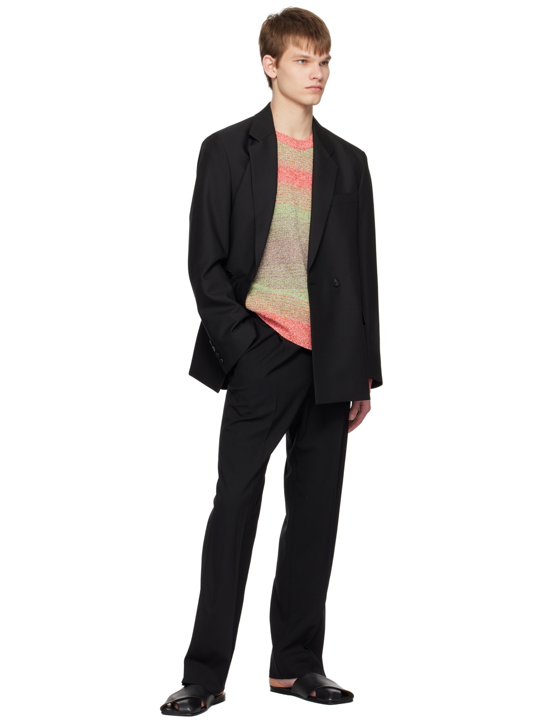 Multicolor Striped Sweater - 4