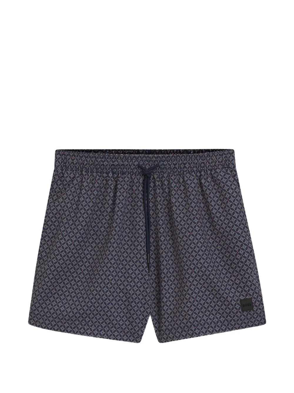 graphic-pattern swim shorts - 1