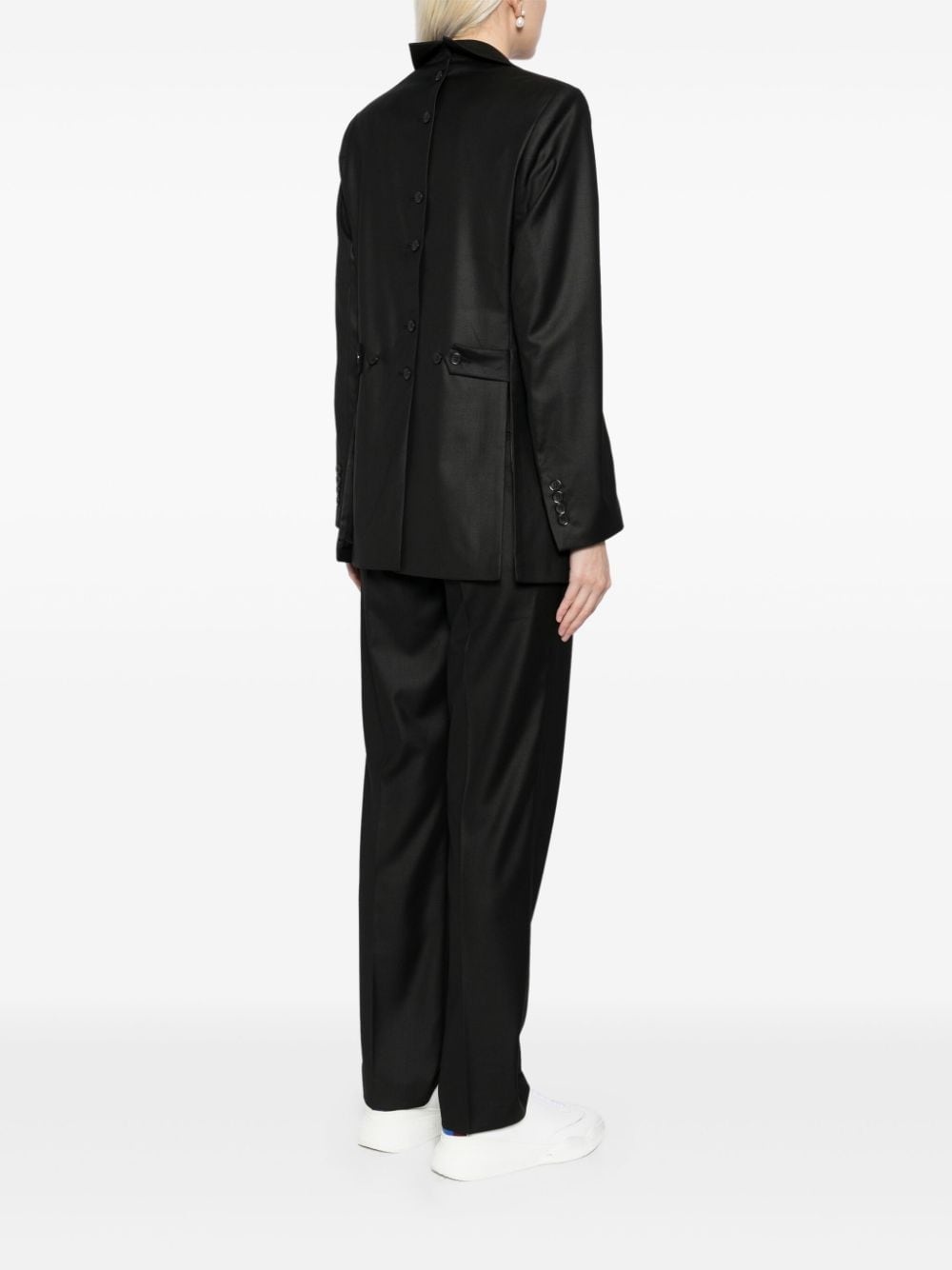 cut-out blazer - 4