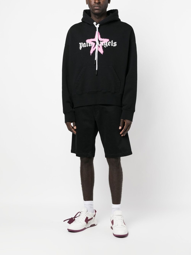 Palm Angels star sprayed-print sweatshirt outlook