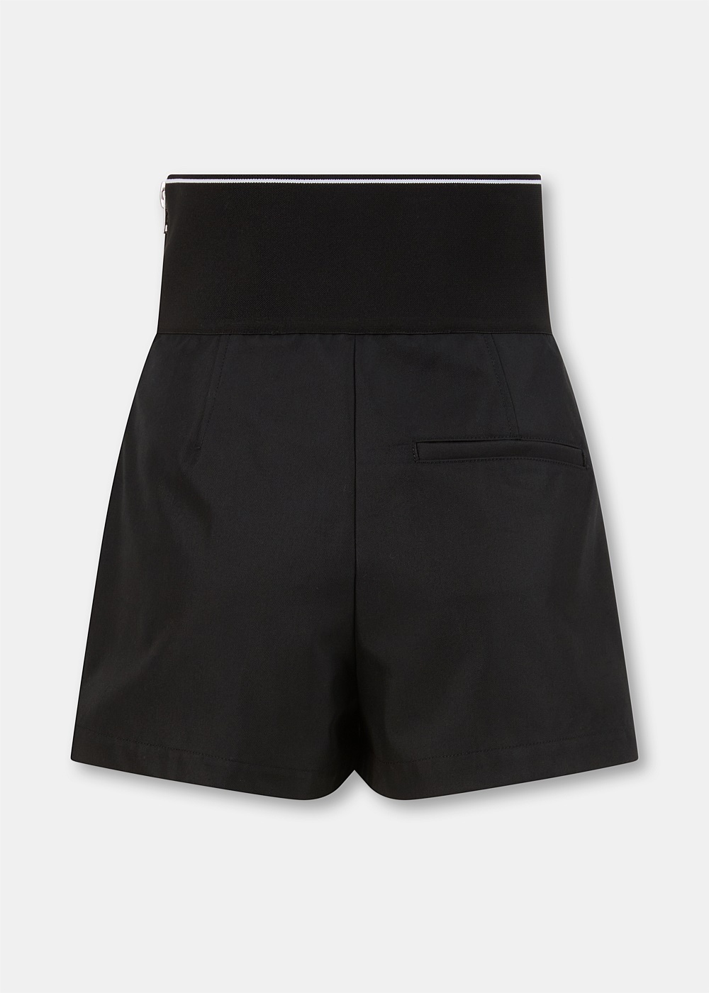 Black Safari Tailored Shorts - 2