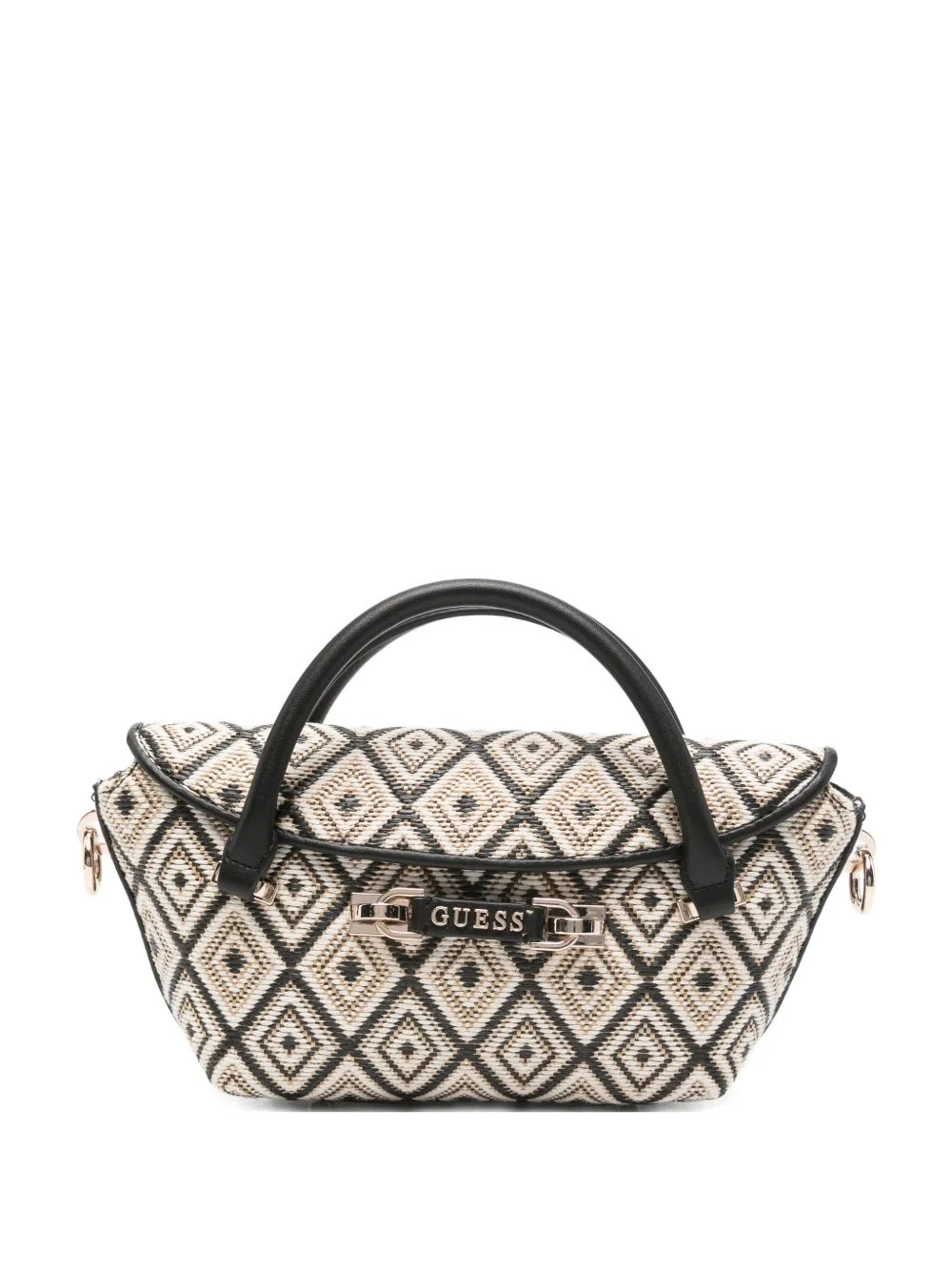 mini Sophia diamond-pattern tote bag - 1