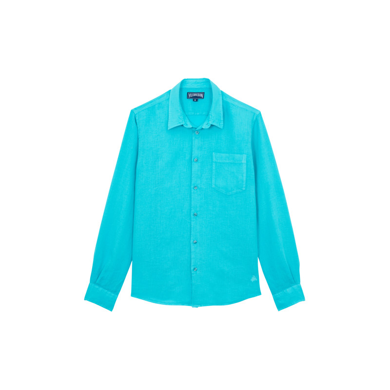 Men Linen Shirt Solid - 1