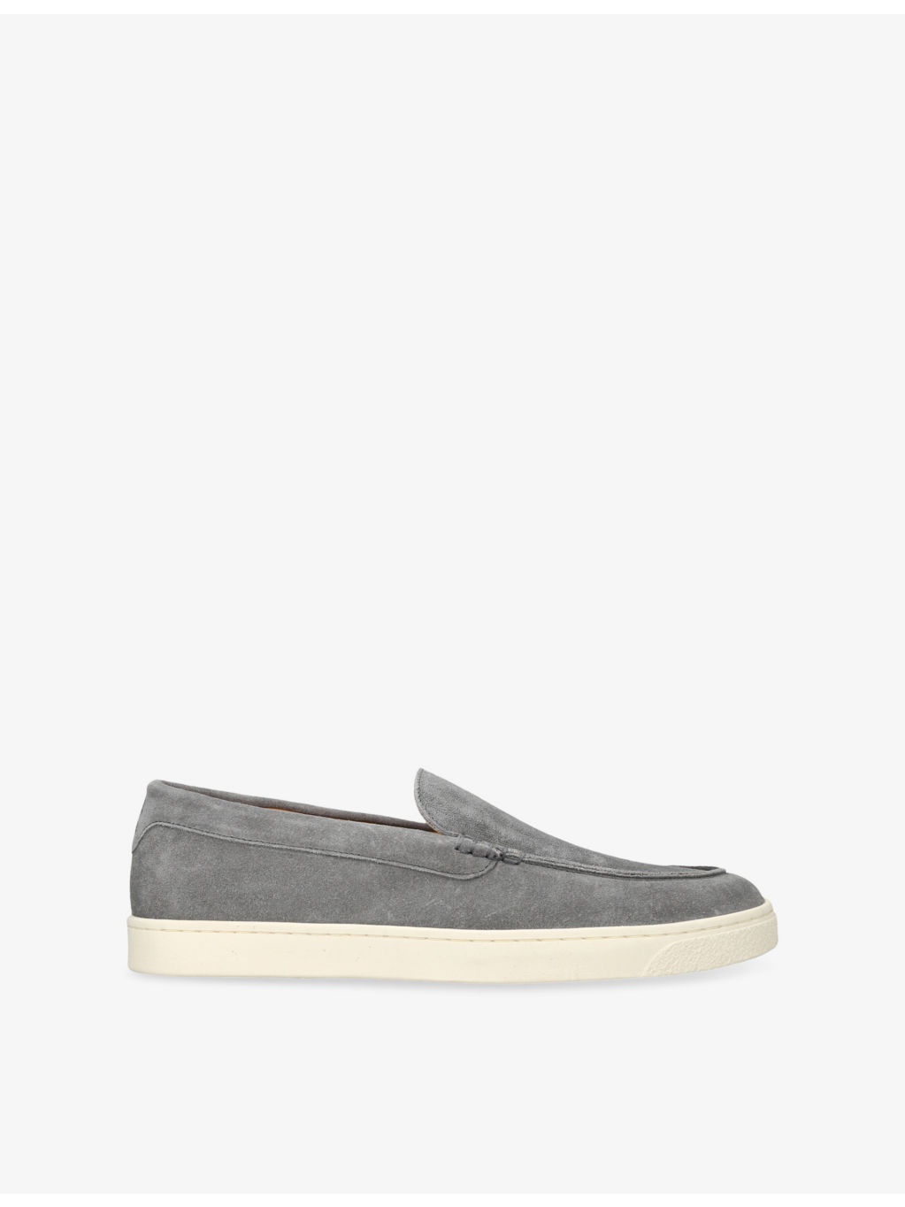 Chevron Slip-On Suede Loafers - 1
