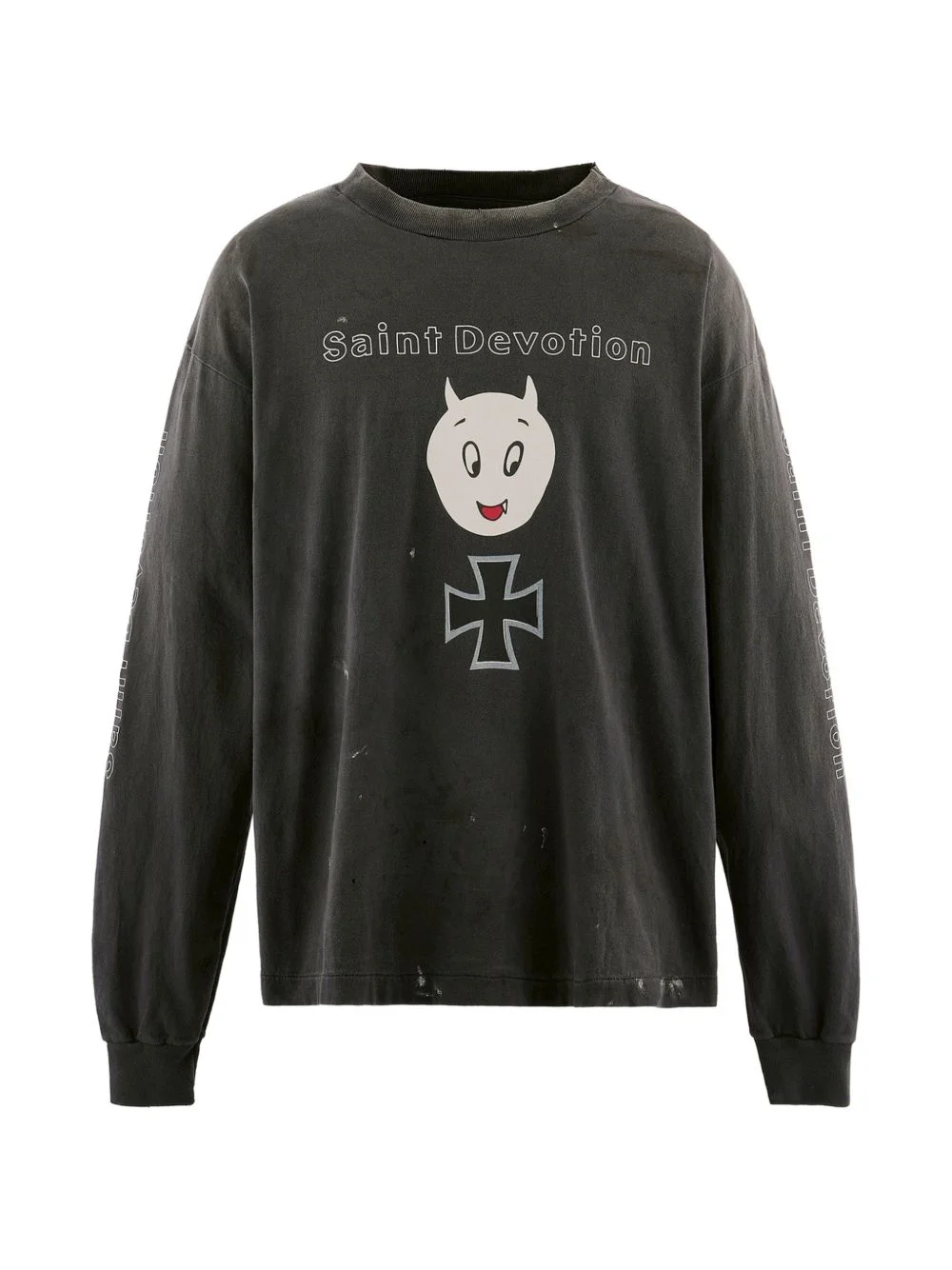 long-sleeve graphic-print T-shirt - 1