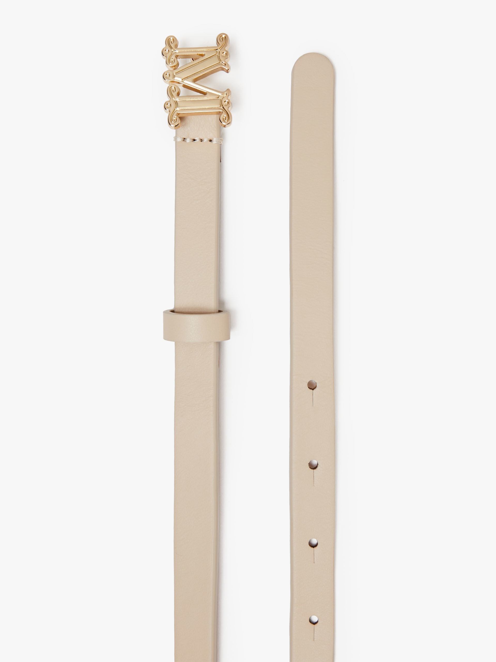 MGRAZIATA15 Leather monogram belt - 2