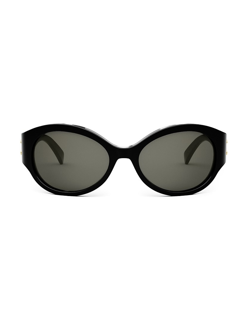 CELINE Triomphe 62MM Oval Sunglasses saksfifthavenue REVERSIBLE