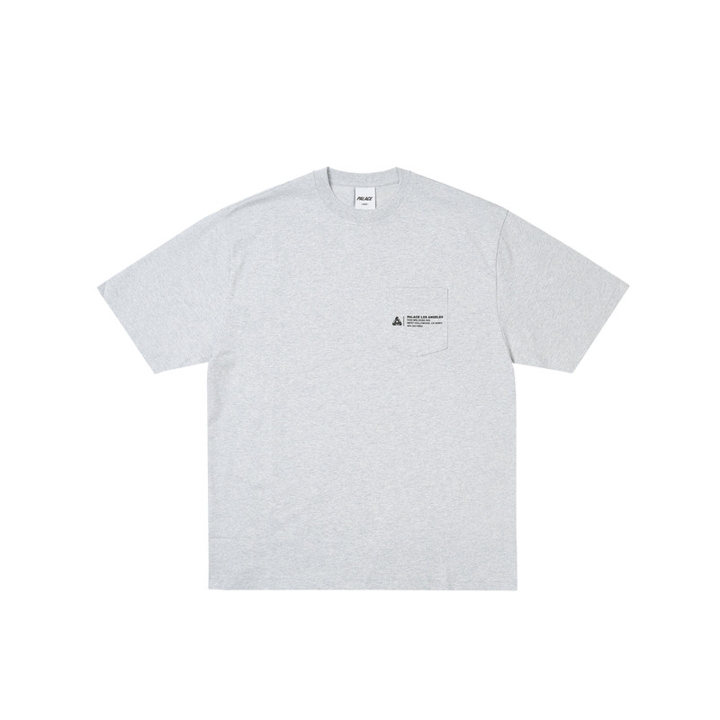 SHOP LOCATOR POCKET T-SHIRT LOS ANGELES GREY MARL 1