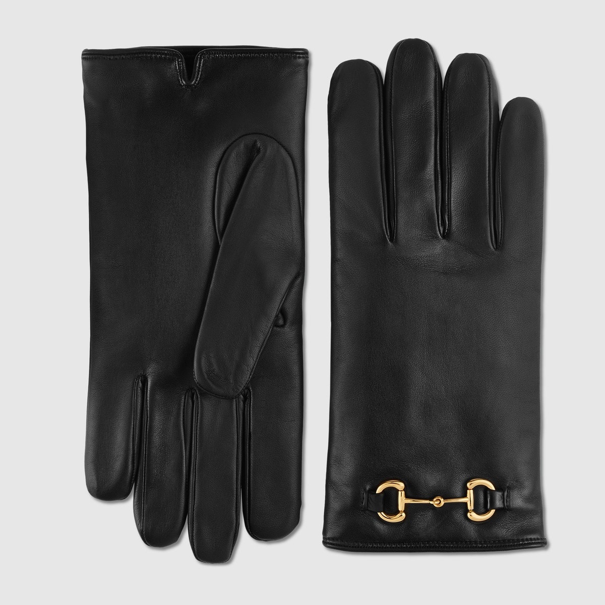 Leather gloves with Horsebit - 1