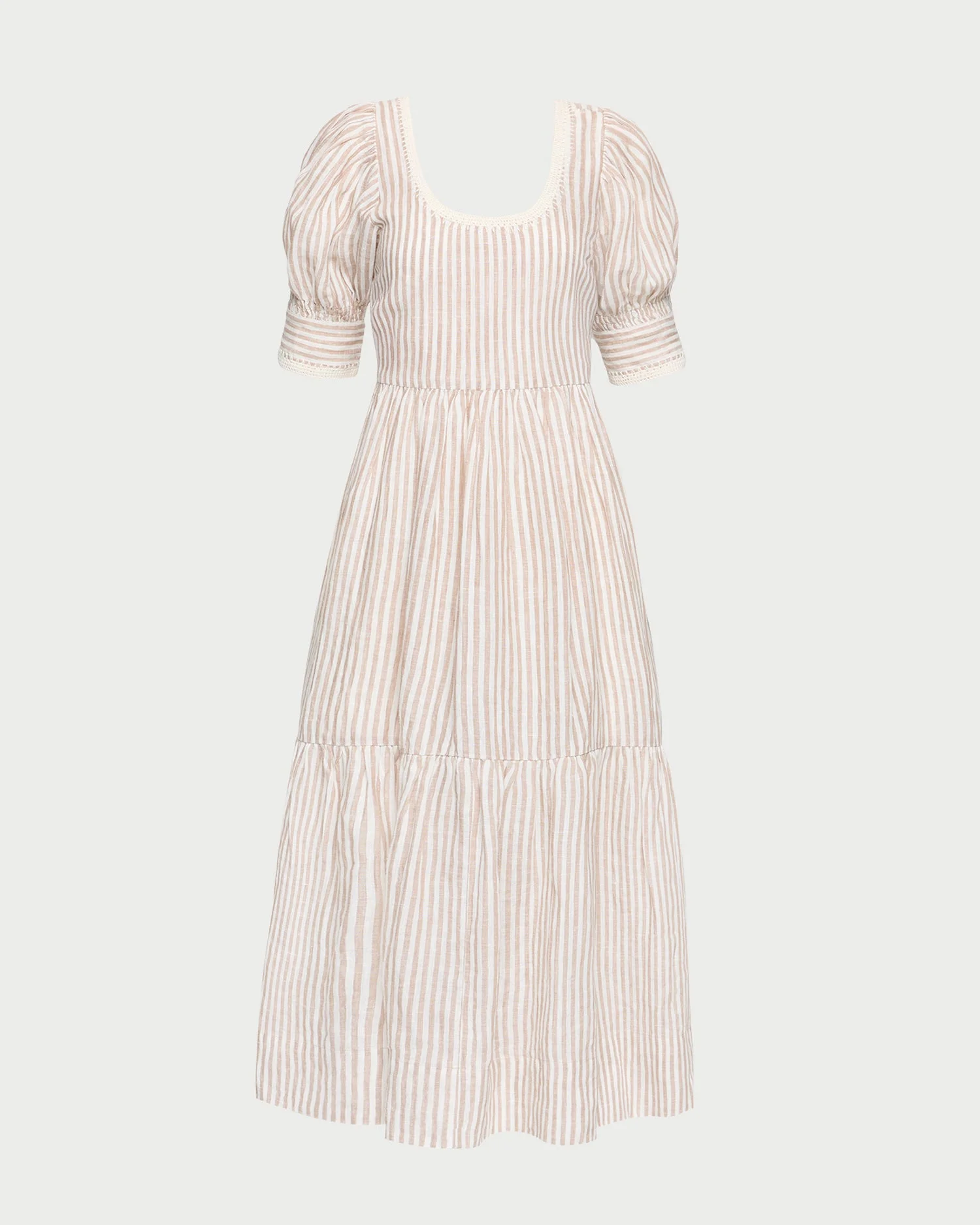 Gillian Puff-Sleeve Dress - 1